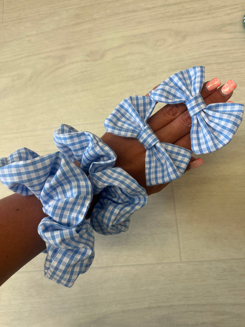 Back To School Scrunchies And Bows (made to order)