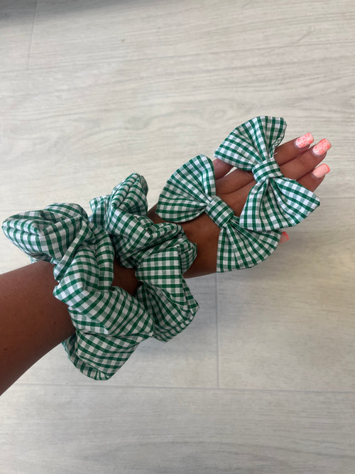 Back To School Scrunchies And Bows (made to order)